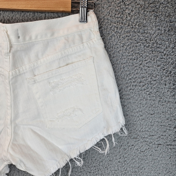 We The Free Womens Spring White Loving Good Vibrations Bootie Shorts Sz 25 - Picture 10 of 13